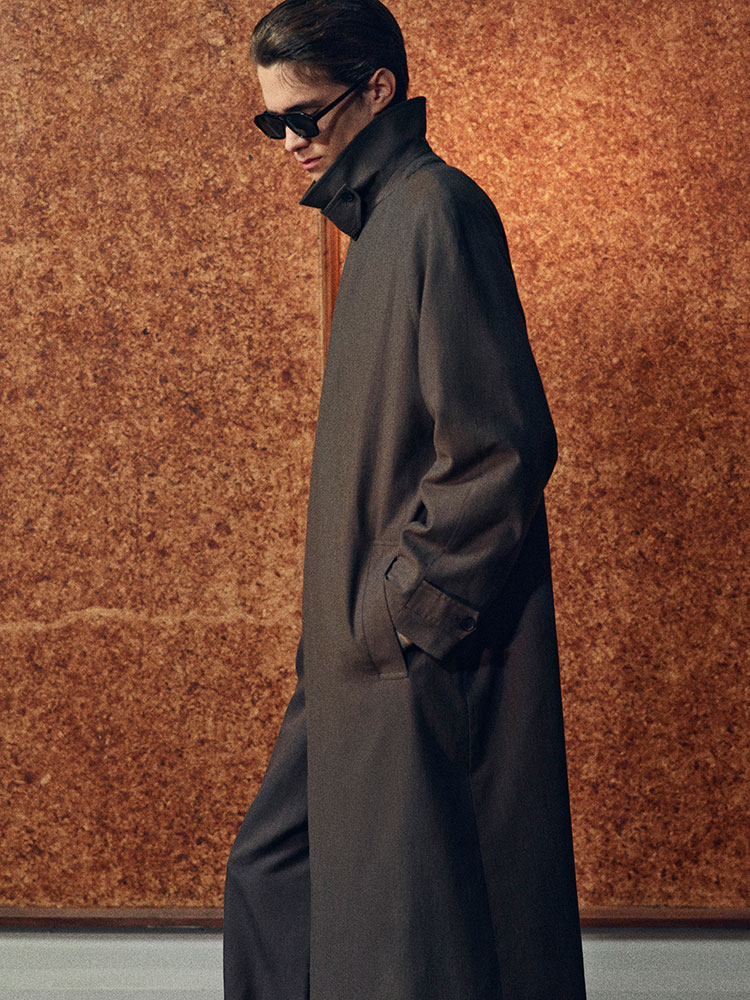 ライトウェイトコットン ヘリンボーントレンチコート